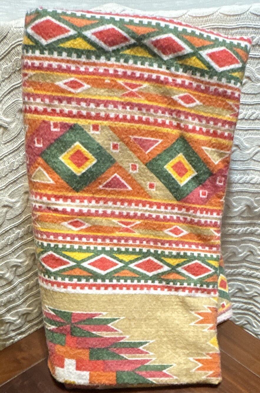 Southwestern Aztec Geometric Multicolor Polyester Throw Blanket